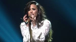 Somos live!, singer demi lovato performs onstage during one voice: When We Were Young Live Future Now Tour Cleveland 9 2 16 Demi Lovato Youtube