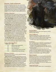 I have had great success with this spell, and have used it several times both for some personal income as well as business success. The Oath Of Shadows Paladin Dnd Unleashed A Homebrew Expansion For 5th Edition Dungeons And Dragons