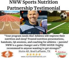 sports nutrition nutrition with wendi