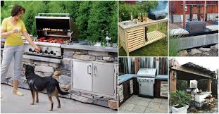 This one just has cabinets that surround your grill and you can easily build it in a weekend or less. 15 Amazing Diy Outdoor Kitchen Plans You Can Build On A Budget Diy Crafts