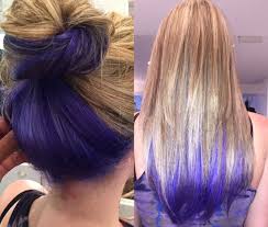 way to dye the two tones hair at home