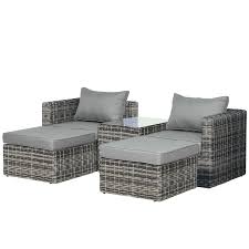 seater rattan garden furniture set