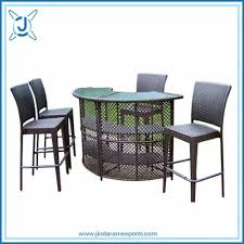 Aluminium Rattan Handmade Bar Chairs