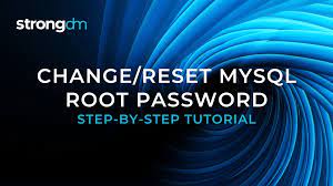 change reset mysql root pword in