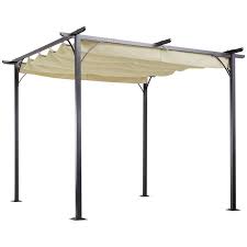 Metal Pergola With Retractable Roof