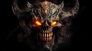 fire demon skull hd wallpaper hdx