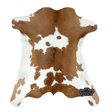 cowhide rugs natural brown white