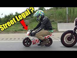 smallest street legal motorcycle