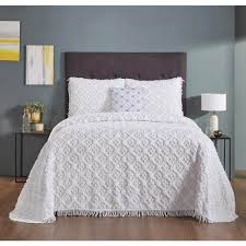 White Queen 100 Cotton Bedspread Set