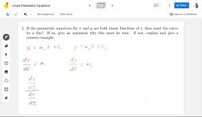 Solved 5 If The Parametric Equations