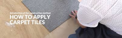 how to apply carpet tiles