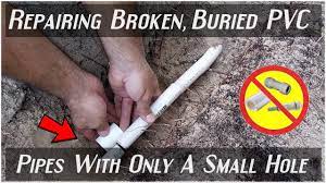 EASILY Repairing Broken PVC Pipes(Least Amount Of Digging) - YouTube