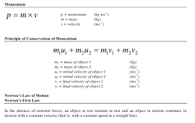 Physics Formulas For Class 9 Physics