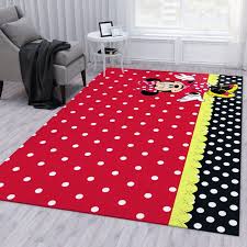 minnie mouse background pattern rug