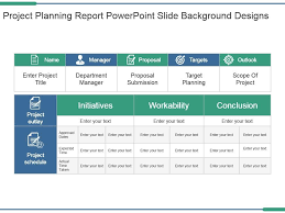 project planning report powerpoint