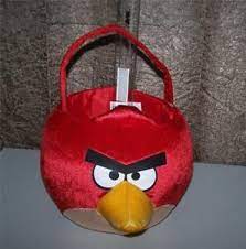 red angry bird easter plush basket