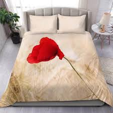Poppy Flowers Bedding Set Bed Cover