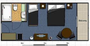 standard hotel room floor plan