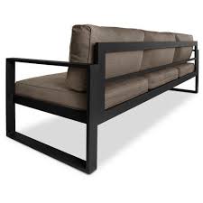 baltic metal patio sofa black real