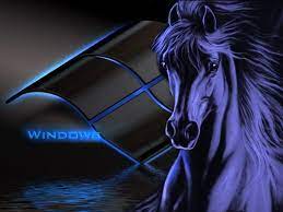 Black Windows Horse Wallpaper Download ...