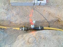 natural gas line installation