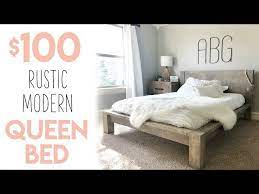 Diy 100 Rustic Modern Queen Bed You
