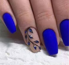 Best art designs for dark blue nails. 40 Trendy 2019 Dark Blue Nail Art Designs Blue Nail Art Designs Blue Nail Art Acrylic Nail Designs