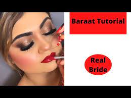 baraat makeup real bride tutorial very