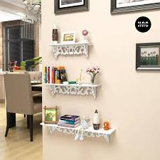 3 In 1 Hanging White Wooden Rack Wall