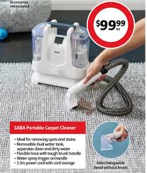 saba portable carpet cleaner offer at coles