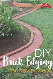 Diy Brick Garden Edging Brick Garden