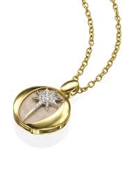 Yellow Gold Star Of Bethlehem Necklace