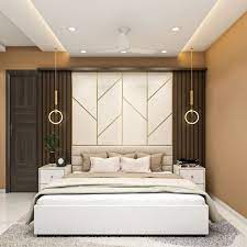 Compact Bedroom Design With White And