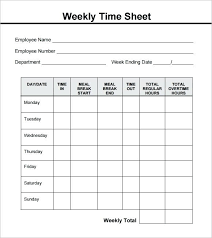 Weekly Timecard Template Free Hourly Timesheet Excel Download E