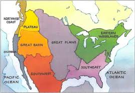 Study A Map That List The Eight Cultural Regions Of Native