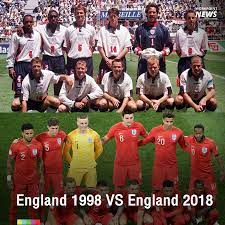 เปรียบเทียบ ทีมชาติอังกฤษ ฟุตบอลโลก 2018 กับ ฟุตบอลโลก 1998