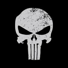 punisher skull vector art icons and
