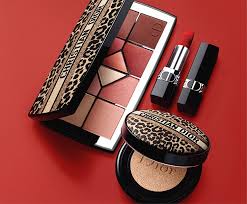 dior makeup in leopard print for the