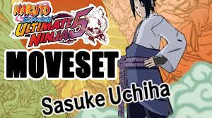 Naruto Ultimate Ninja 5 (PS2) - Sasuke Moveset - YouTube
