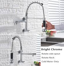 chrome finish digital kitchen sink faucet