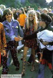 hippies in the 60s fashion festivals