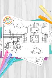 Best Farm Coloring Pages Kids