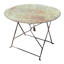 Vintage French Patina Garden Table