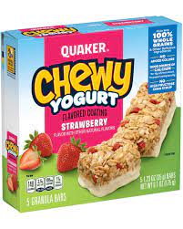chewy yogurt granola bar strawberry