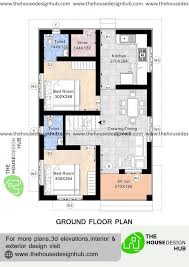Bhk Drawing Plan In 675 Sq Ft