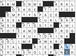 nyt crossword puzzle