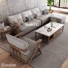 r design teak wood sofa set