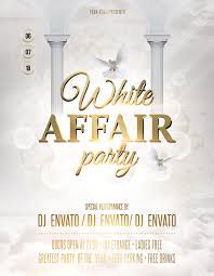 White Affair Party Flyer Poster
