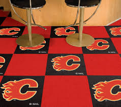 calgary flames team carpet tiles 45 sq ft