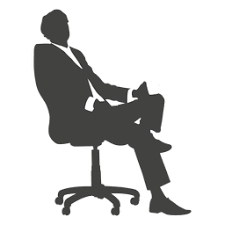 Müde Geschäftsmann Sitzende Silhouette Transparente PNG & SVG Vektor